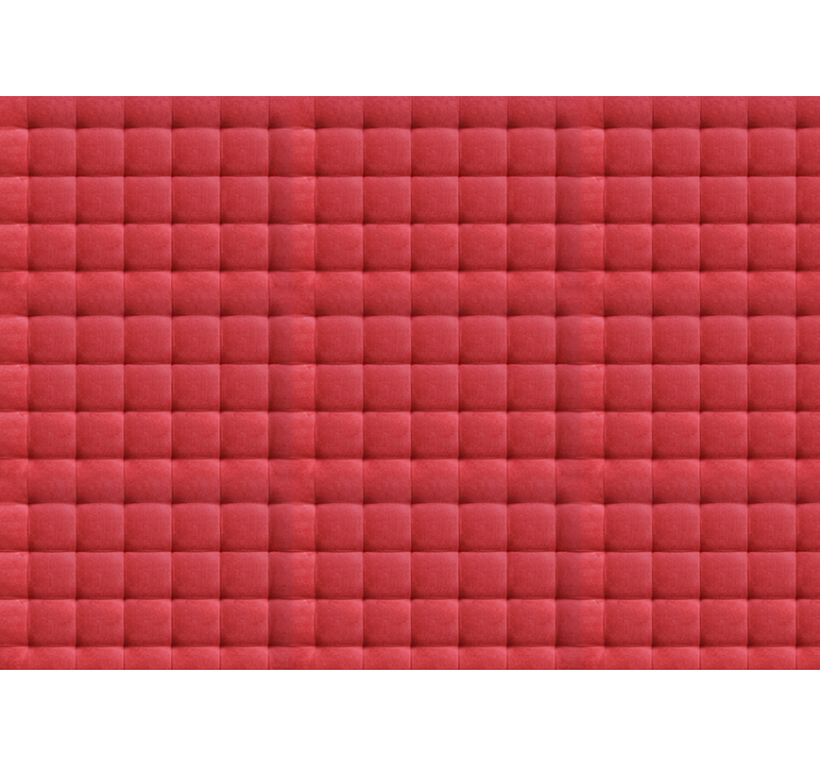 Læder polstring fototapet til soveværelset - TenStickers