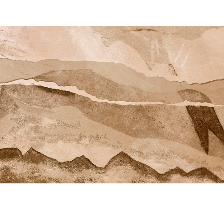 Papirstrimler beige fototapet - TenStickers