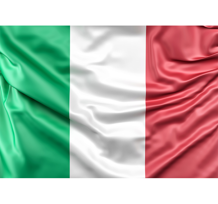 Italiensk flag Madrid fototapet - TenStickers