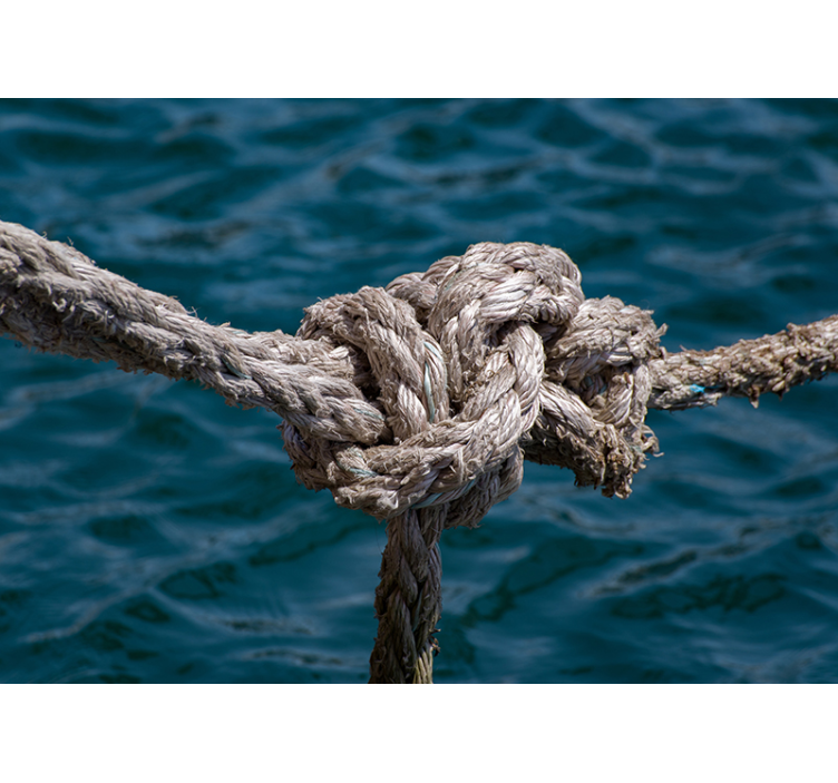 Nautisk knudestyrke fototapet hav - TenStickers