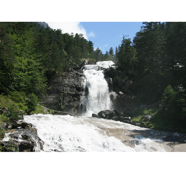 Smukke vandfald fototapet - TenStickers