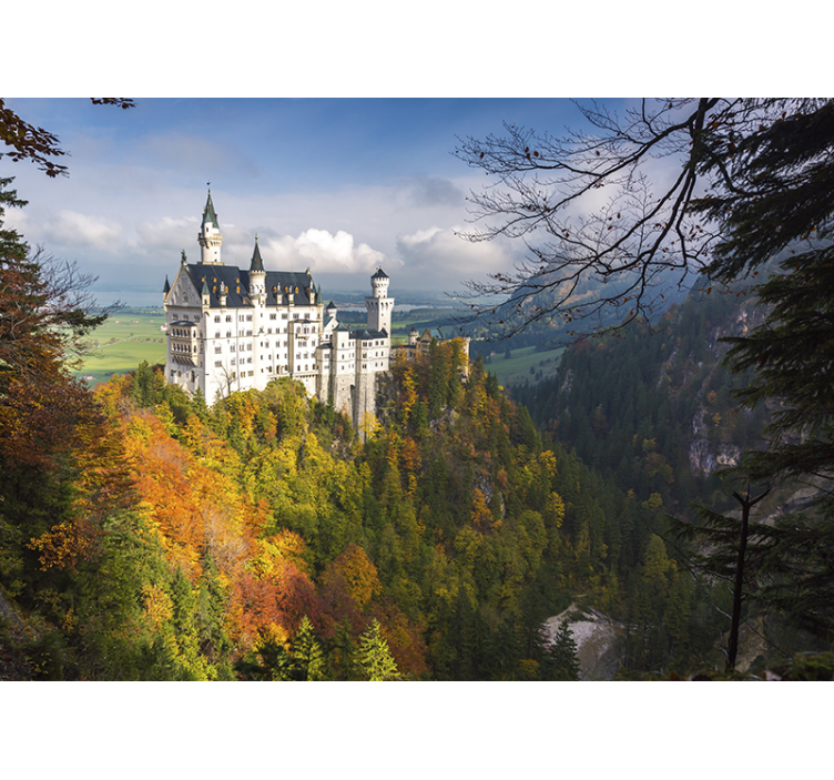 Neuschwanstein slot fototapet - TenStickers