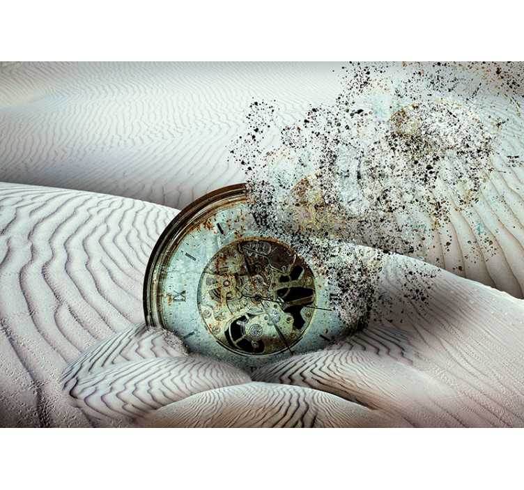 Surrealistiske ørken abstrakte vægfototapeter - TenStickers