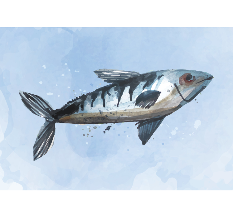 Abstrakt havet mad dyr fototapet - TenStickers