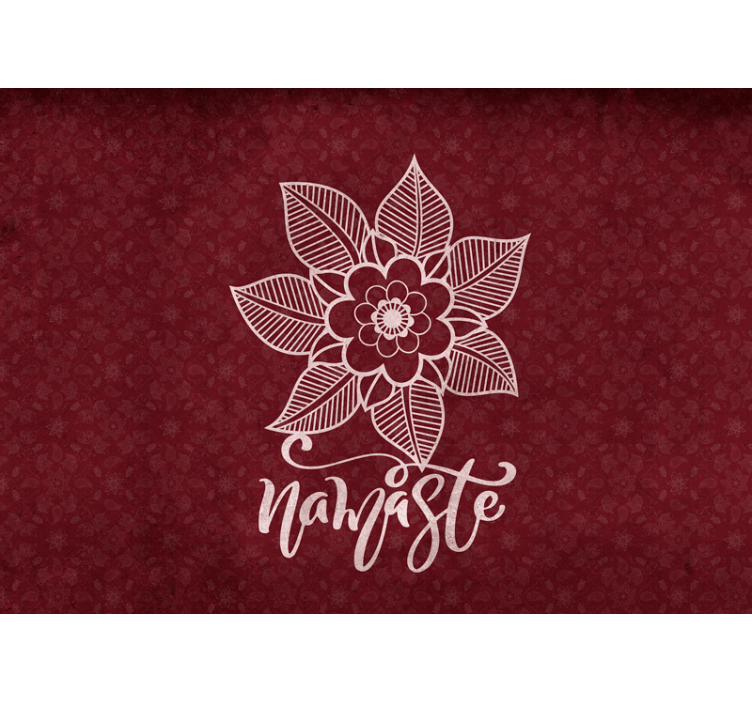 Smukke paisley blomster fototapet - TenStickers