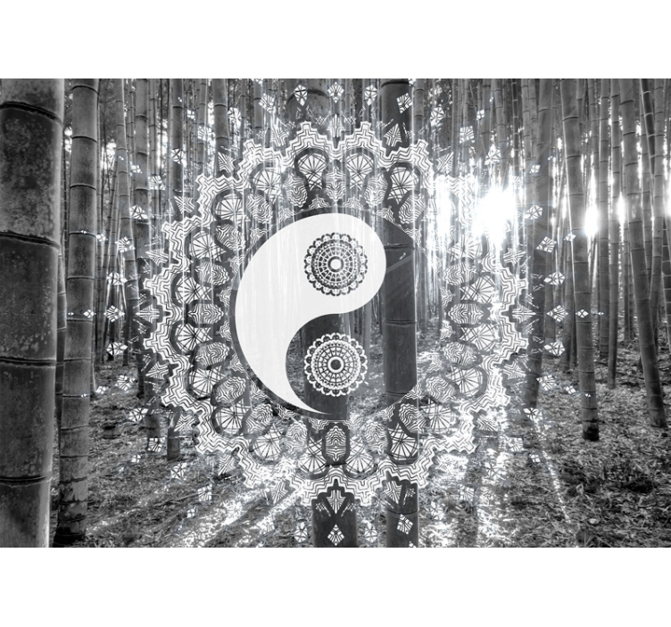 Zen fototapet yin yang mandala - TenStickers