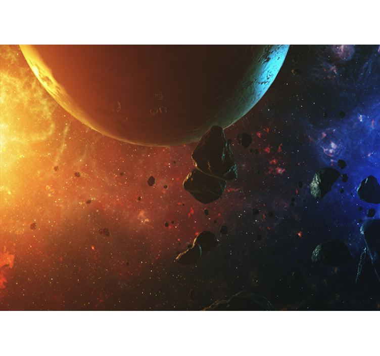 Farverig galaksehimmel fototapet - TenStickers