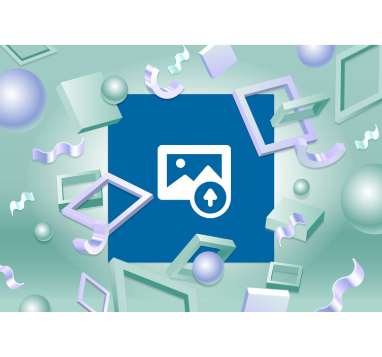 Hånd der holder blomst fototapet blomster - TenStickers