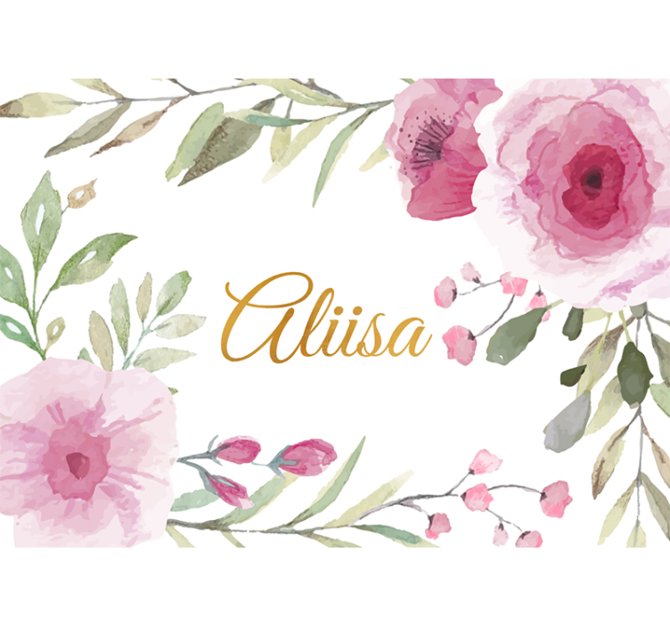 Fototapet blomster blomstrende elegance udtrykt - TenStickers