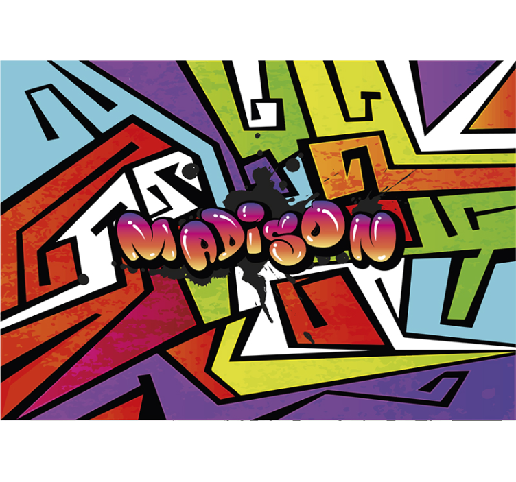 Urban graffiti brugerdefineret fototapet - TenStickers