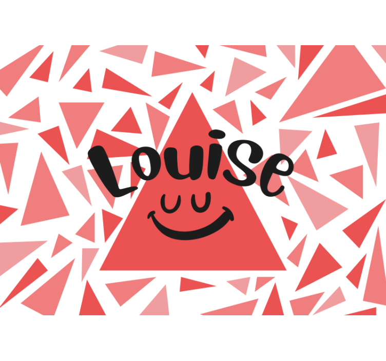 Citat fototapet med tilpasset navne design - TenStickers