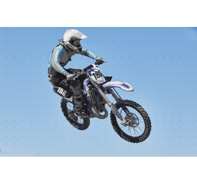Motocross actionscene fototapet køretøj - TenStickers