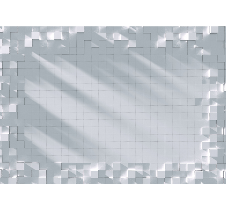 Mønster fototapet geometrisk flise design - TenStickers