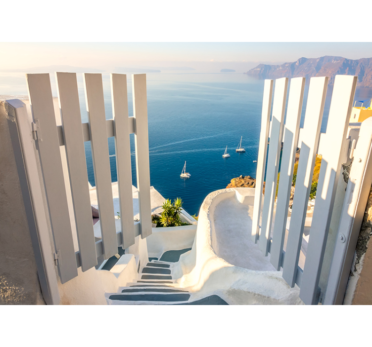 Strandindgang under havmaleriet - TenStickers