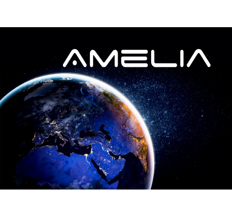 Jorden set fra rummuren - TenStickers