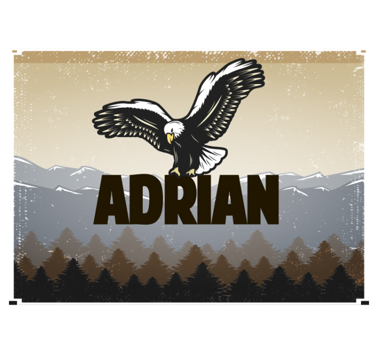 ørn i flugt fototapet dyr - TenStickers