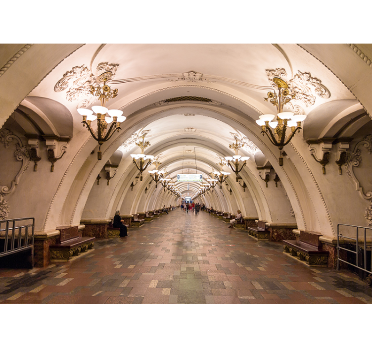 Moskva metrostation fototapet - TenStickers