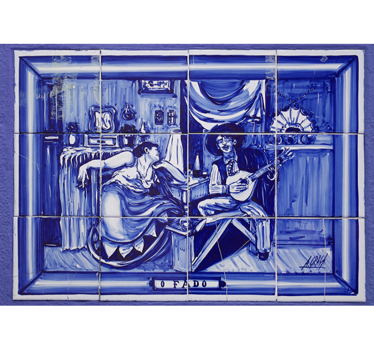 Musiker og muse kærlighed fototapet - TenStickers