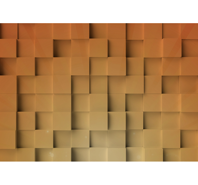 Tekstureret terningmønster mønster fototapet - TenStickers