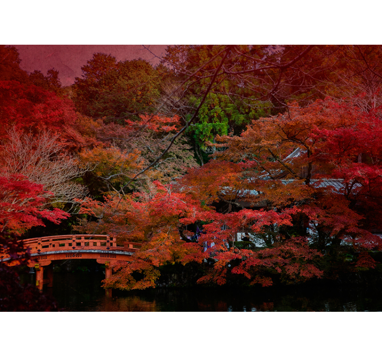 Natur fototapet efterårsro - TenStickers