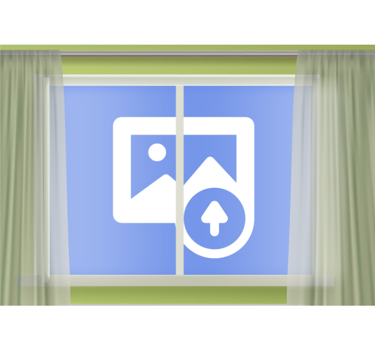 Vindue til dig stue fototapet - TenStickers