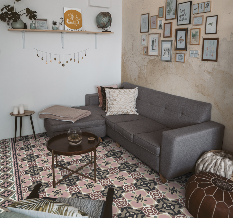 Sandfarvet tekstur mønster fototapet - TenStickers