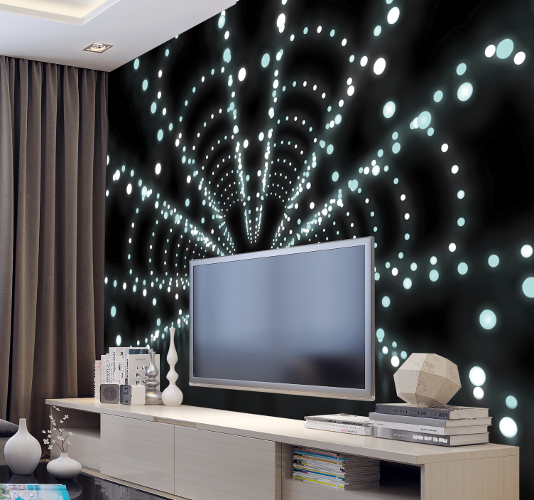 Abstrakte cirkler fototapet - TenStickers