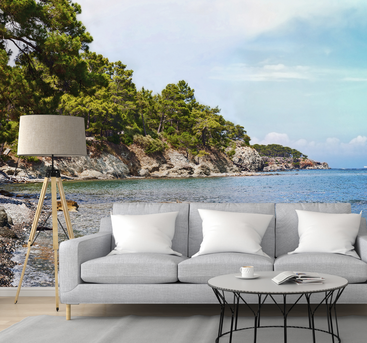 Antalya strand hav fototapet - TenStickers