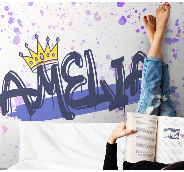 Citat fototapet med tilpasset navnedannelse - TenStickers