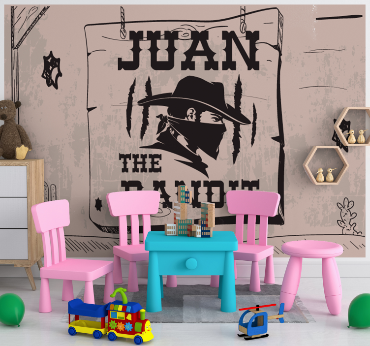 Citat fototapet personligt bandit tema - TenStickers