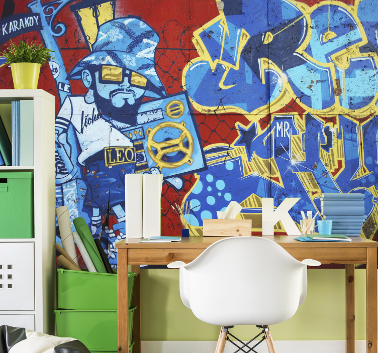 Cool grafitti urban kunst fototapet - TenStickers