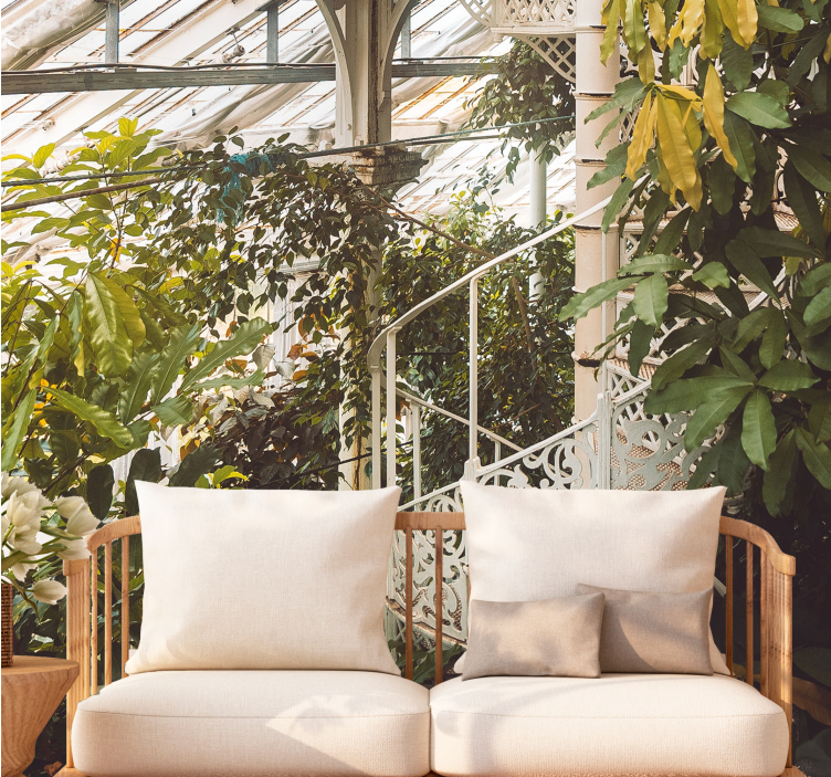 "cottagecore" botanisk natur fototapet - TenStickers