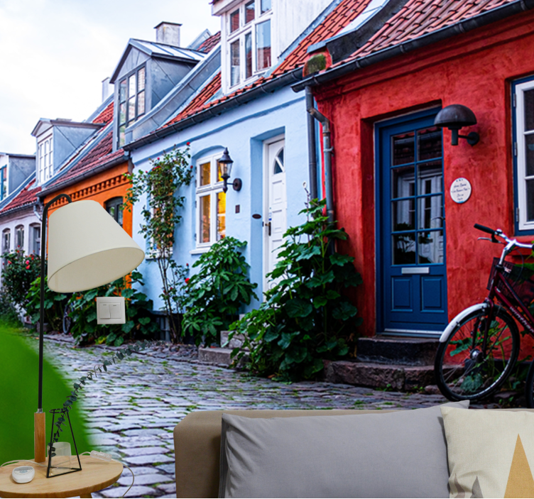 Den gamle by i århus fototapet - TenStickers