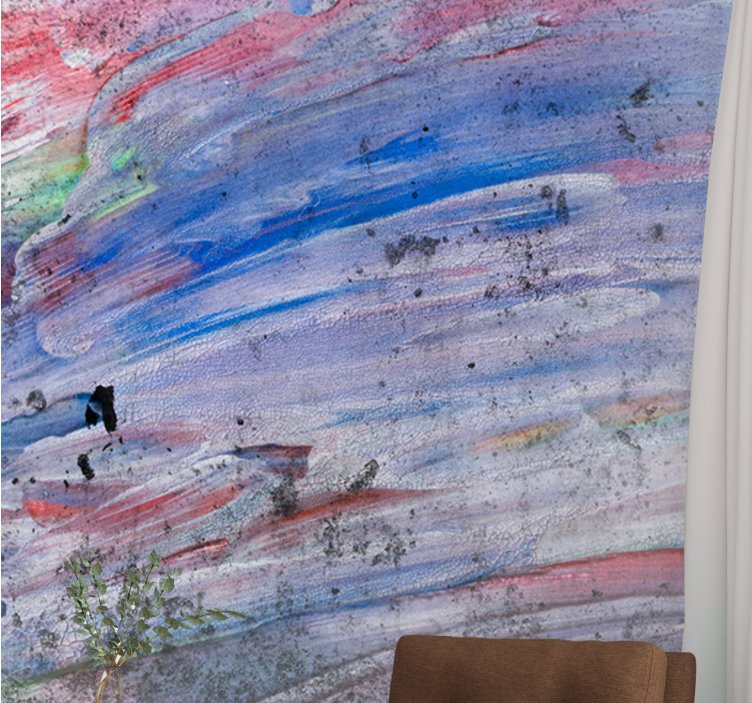 Dynamiske farvehvirvler fototapet abstrakt - TenStickers