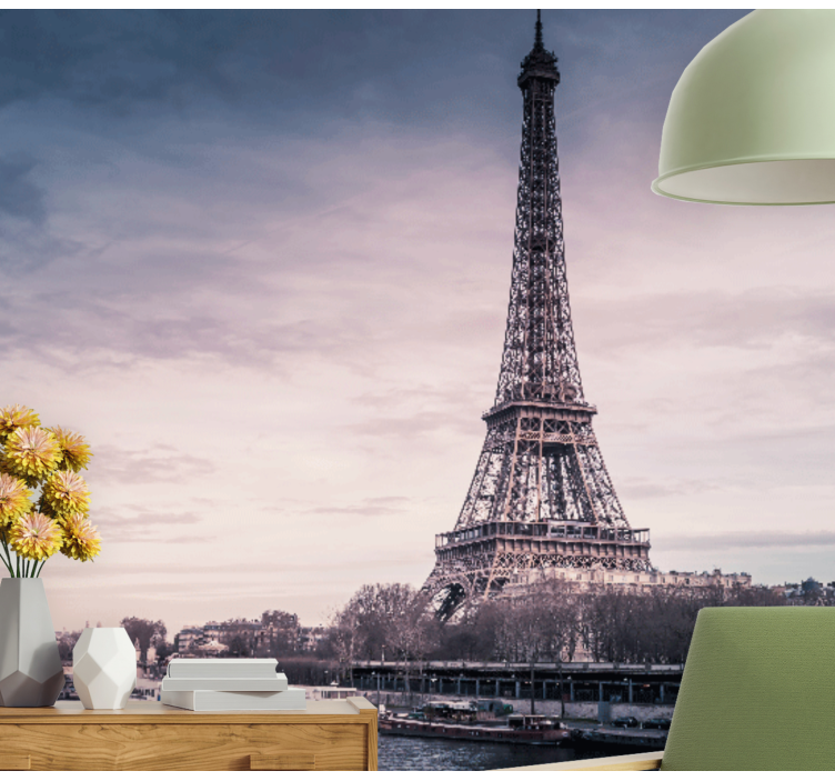Eiffeltårnet design paris fototapet - TenStickers