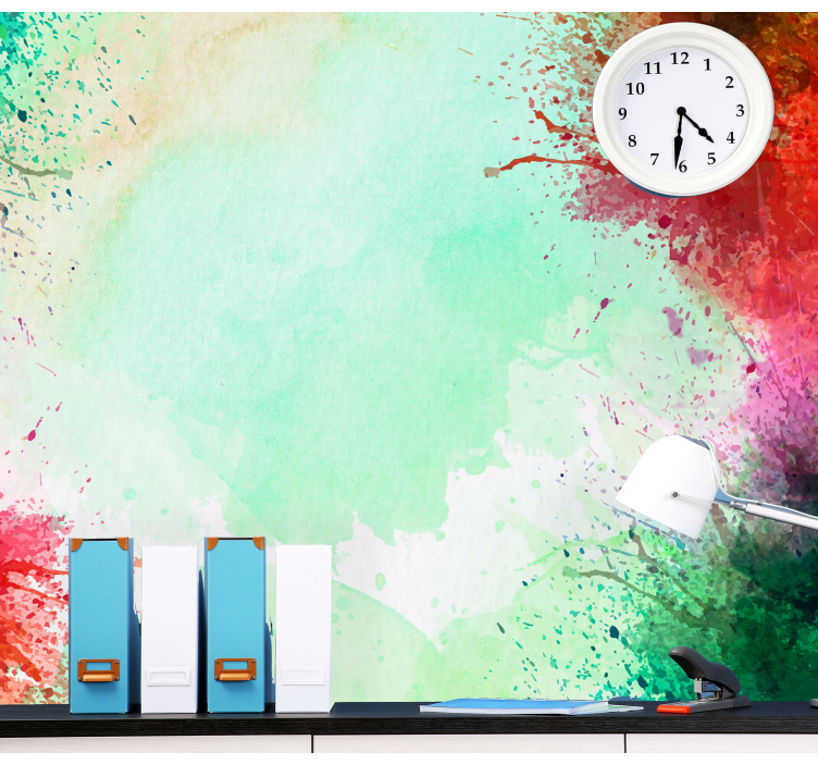 Fototapet abstrakt farverige sprøjt motiver - TenStickers