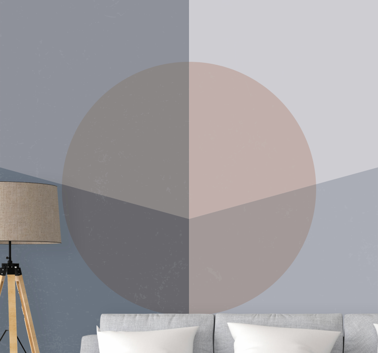 Fototapet abstrakt geometrisk cirkelmønster - TenStickers