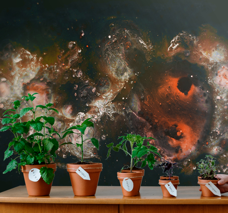 Fototapet abstrakt himmelske flydende mønstre - TenStickers