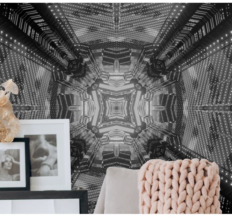 Fototapet abstrakt komplekse geometriske mønstre - TenStickers