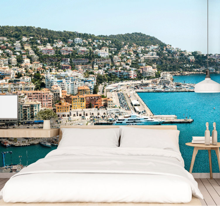 Fototapet af byer kystbylandskab - TenStickers