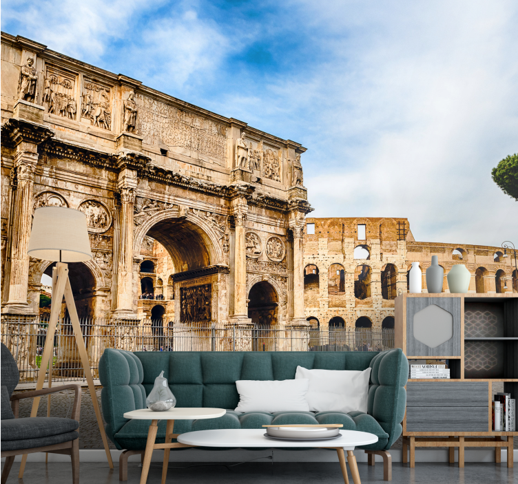 Fototapet af byer roms historiske vartegn - TenStickers