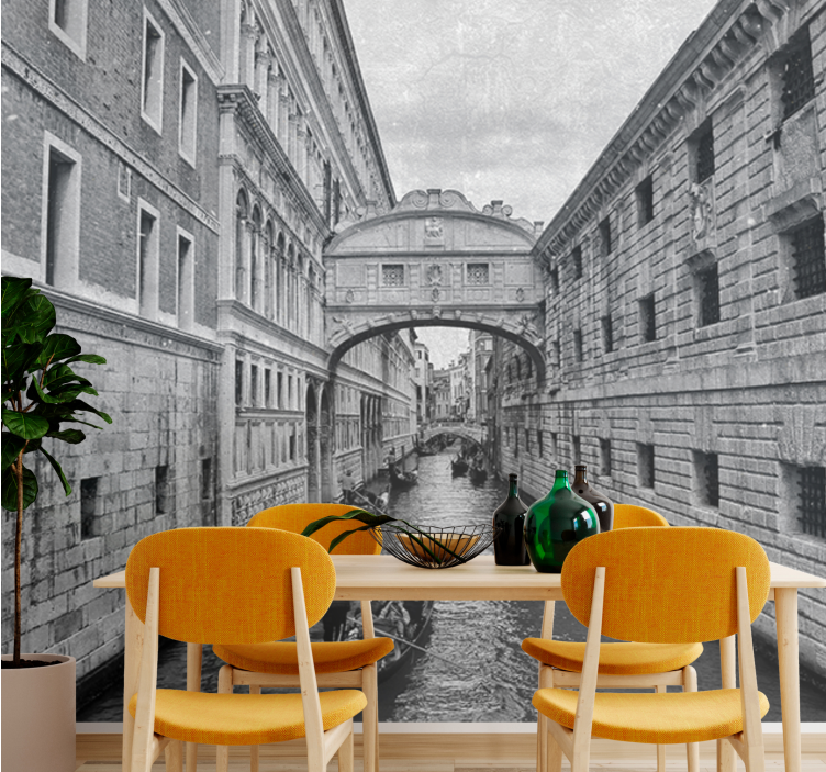 Fototapet af byer venetian waterway view - TenStickers