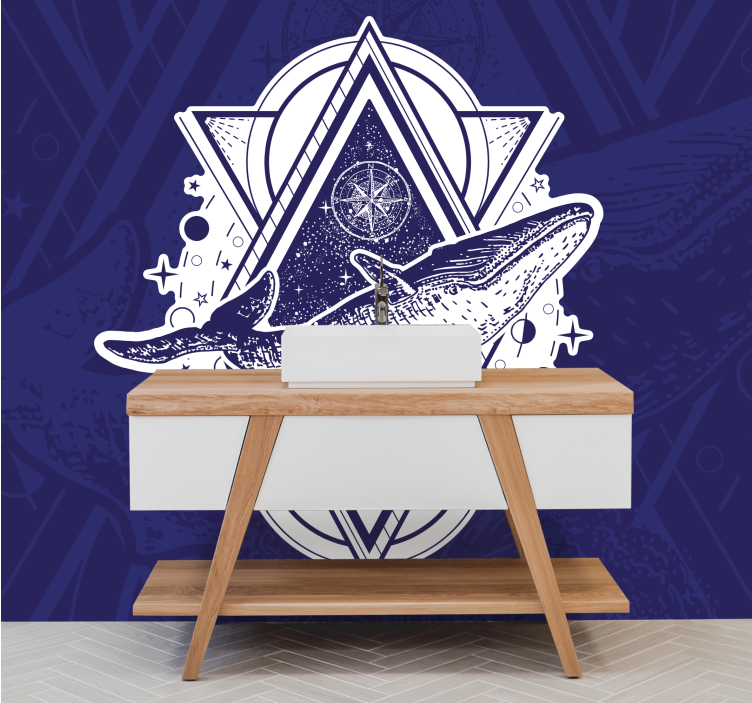 Fototapet dyr majestisk hval design - TenStickers