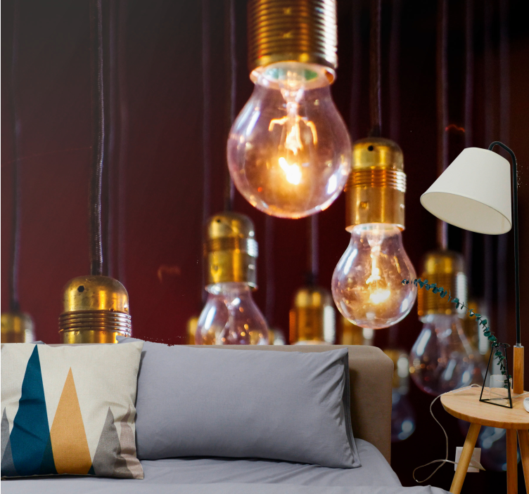 Fototapet køretøj edison pære klynge - TenStickers