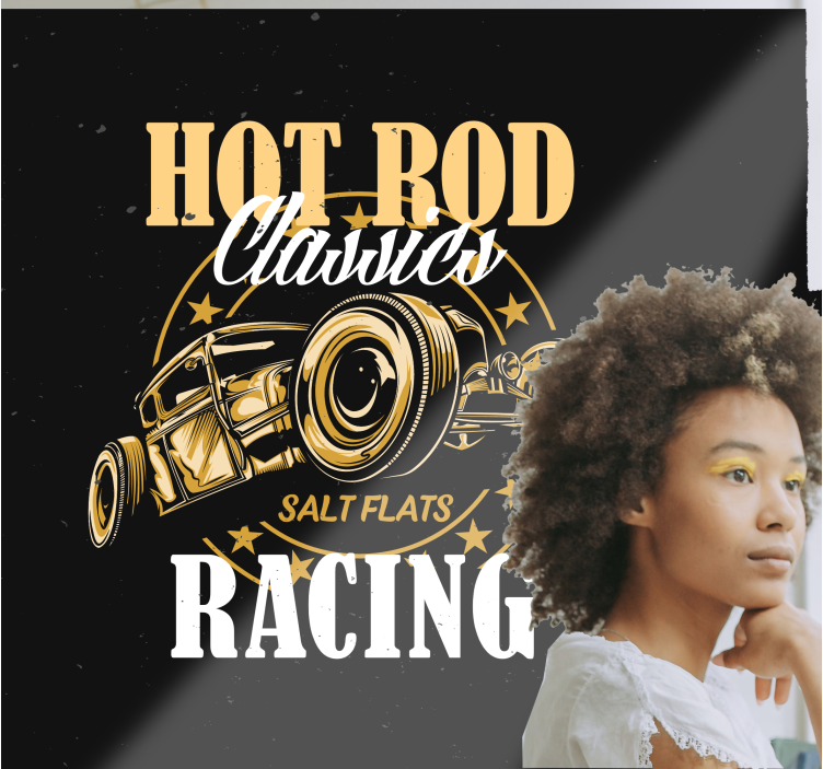 Fototapet køretøj klassiske bilracer - TenStickers