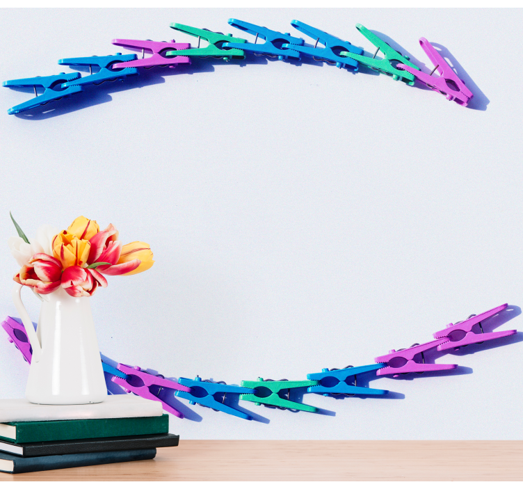 Fototapet marmor farverigt kliparrangement - TenStickers