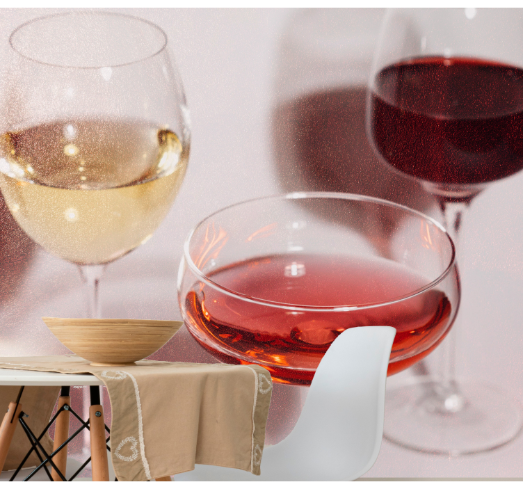 Fototapet musik elegante vinglas - TenStickers