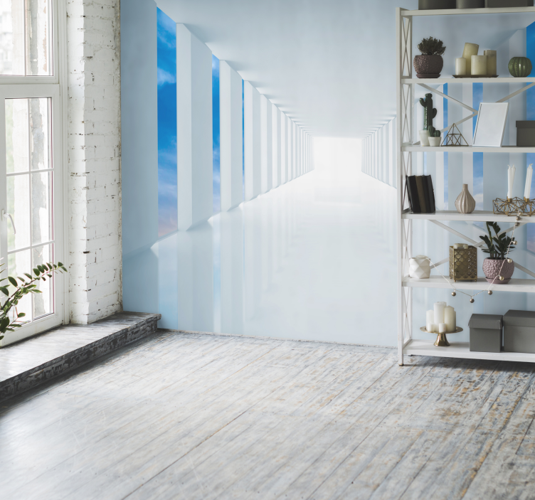 Gå i himlen 3d fototapet - TenStickers