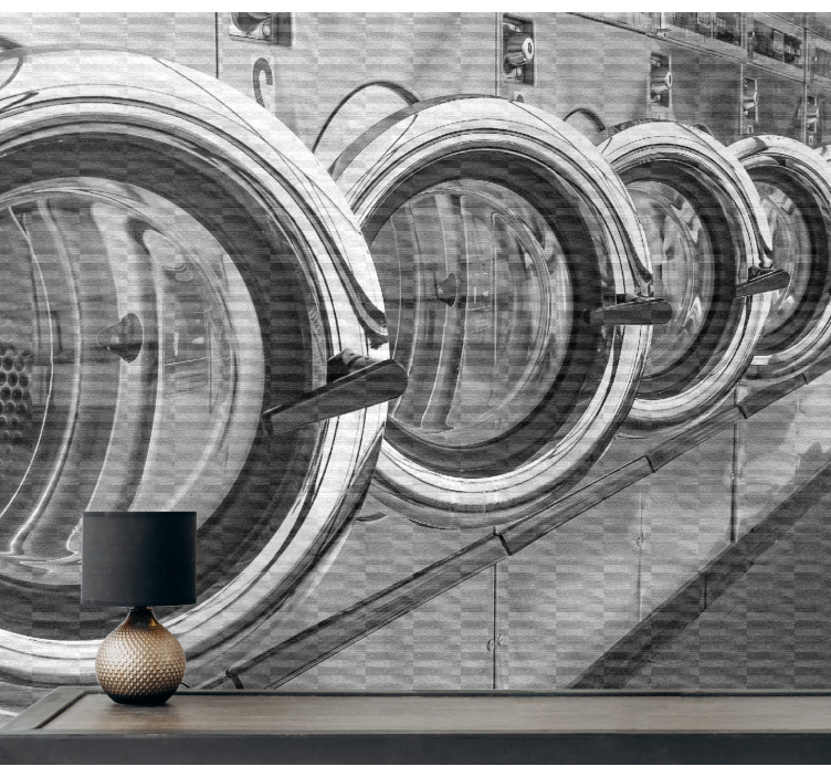 Graffiti fototapet laundromat graffiti - TenStickers