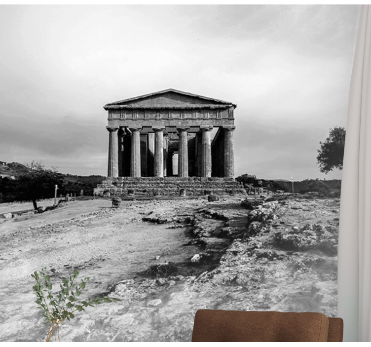 Historisk tempelstruktur klassiske kunst fototapet - TenStickers